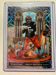 Baker Mayfield #11 Football Cards 2021 Panini Donruss Optic Downtown Prices