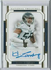 Harold Landry [Autograph Gold] #115 Football Cards 2018 National Treasures Prices