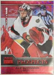 Filip Gustavsson [Star Rubies] Hockey Cards 2021 Skybox Metal Universe Premium Prospects Prices