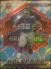 Michael Strahan [Blue Fluorescent] Football Cards 2022 Panini Mosaic HoloFame Prices