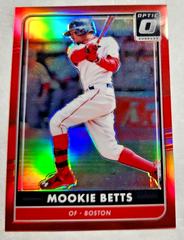 Mookie Betts [Red] #157 Baseball Cards 2016 Panini Donruss Optic Prices