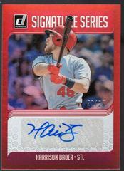 Harrison Bader [Red] Baseball Cards 2018 Panini Donruss Signature Series Prices