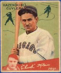KI KI Cuyler #90 Baseball Cards 1934 Goudey Prices