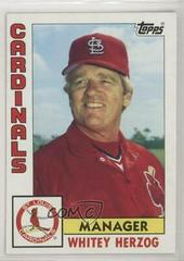 Whitey Herzog Baseball Cards 1984 Topps Prices