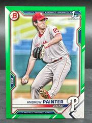 Andrew Painter [Green] #BD-10 Baseball Cards 2021 Bowman Draft Prices