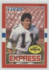 Tony Zendejas Football Cards 1985 Topps USFL Prices
