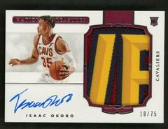 Isaac Okoro [Patch Autograph] Basketball Cards 2020 Panini National Treasures Prices