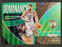 Jayson Tatum [Green Wave Prizm] Basketball Cards 2021 Panini Prizm Dominance Prices