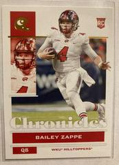 Bailey Zappe [Bronze] #24 Football Cards 2022 Panini Chronicles Draft Picks Prices