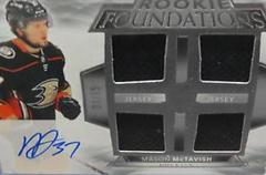 Mason McTavish [Autograph] #F-MM Hockey Cards 2021 Upper Deck The Cup Foundations Quad Jersey Prices