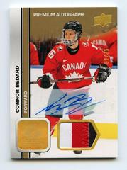 Connor Bedard [Autograph Patch] #65 Hockey Cards 2023 Upper Deck Team Canada Juniors Prices