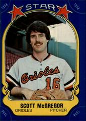Scott McGregor #10 Baseball Cards 1981 Fleer Star Stickers Prices