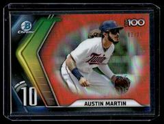 Austin Martin [Orange] #BTP-10 Baseball Cards 2022 Bowman Scouts' Top 100 Prices