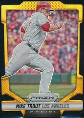 Mike Trout [Orange Die Cut Prizm] Baseball Cards 2014 Panini Prizm Prices