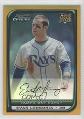Evan Longoria [Gold Refractor] Baseball Cards 2008 Bowman Chrome Draft Prices