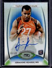 Jermaine Kearse [Blue Refractor Autograph] #159 Football Cards 2012 Topps Platinum Prices