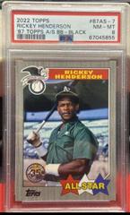 Rickey Henderson [Black] #T87-84 Baseball Cards 2022 Topps 1987 Prices