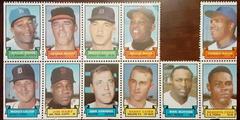 Willie Mays Baseball Cards 1969 Topps Stamps Prices