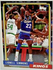 Lionel Simmons #22 Basketball Cards 1992 Topps Prices