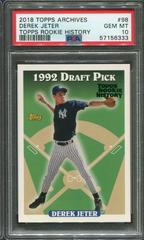 Derek Jeter [Green] #98 Baseball Cards 2018 Topps Archives Rookie History Prices
