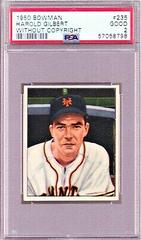 Harold Gilbert [Without Copyright] Baseball Cards 1950 Bowman Prices