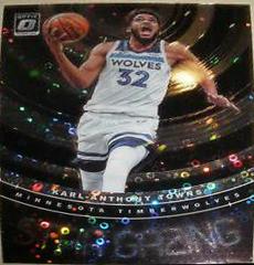 Karl Anthony Towns [Fast Break Holo] Basketball Cards 2019 Panini Donruss Optic Star Gazing Prices
