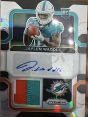 Jaylen Waddle #RPA-JW Football Cards 2021 Panini Prizm Rookie Patch Autographs Prices