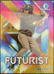 CJ Abrams [Gold Refractor Mega Box Mojo] #FUT-CA Baseball Cards 2021 Bowman Chrome Futurist Prices