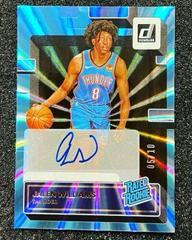 Jalen Williams [Signature Light Blue Laser] #212 Basketball Cards 2022 Panini Donruss Prices