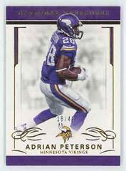 Adrian Peterson [Gold] #60 Football Cards 2016 Panini National Treasures Prices