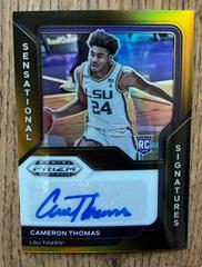 Cameron Thomas [Gold Prizm] Basketball Cards 2021 Panini Prizm Rookie Signatures Prices