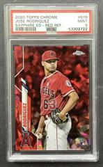 Jose Rodriguez [Red Refractor] Baseball Cards 2020 Topps Chrome Sapphire Prices