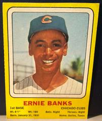 Ernie Banks [Hand Cut] Baseball Cards 1969 Transogram Prices