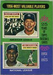 1956 MVP's [M. Mantle, D. Newcombe] #194 Baseball Cards 1975 O Pee Chee Prices