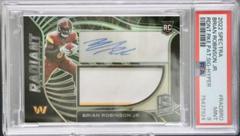 Brian Robinson Jr. [Hyper] #RAD-BRO Football Cards 2022 Panini Spectra Radiant Rookie Patch Signatures Prices