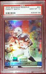 Emmitt Smith Football Cards 2000 Bowman Reserve Prices