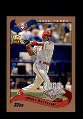 Jimmy Rollins #84 Baseball Cards 2002 Topps Opening Day Prices