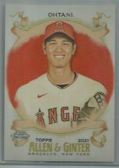 Shohei Ohtani [Orange Refractor] #25 Baseball Cards 2021 Topps Allen & Ginter Chrome Prices
