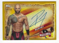 Ricochet [Gold] Wrestling Cards 2020 Topps WWE Road to WrestleMania Autographs Prices