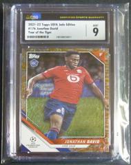 Jonathan David [Year of the Tiger] #176 Soccer Cards 2021 Topps UEFA Champions League Jade Prices