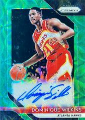 Dominique Wilkins [Choice Prizm Green] Basketball Cards 2018 Panini Prizm Signatures Prices
