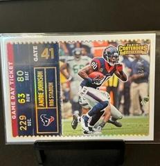 Andre Johnson [Gold] #GDT-AJO Football Cards 2022 Panini Contenders Game Day Ticket Prices