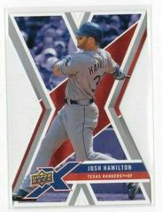 Josh Hamilton [Die Cut] #95 Baseball Cards 2008 Upper Deck X Prices