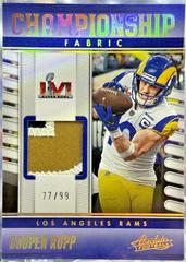 Cooper Kupp [Gold] #CF-1 Football Cards 2023 Panini Absolute Championship Fabric Prices