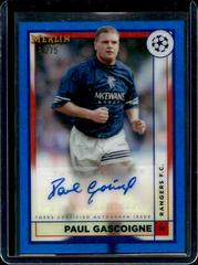 Paul Gascoigne [Blue] #AC-PG Soccer Cards 2022 Topps Merlin Chrome UEFA Club Competitions Autographs Prices