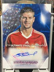 Steven Gerrard [Blue Icy] #US-SG Soccer Cards 2022 Topps UEFA Club Competitions The Ultimate Stage Autographs Prices