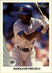 Harold Reynolds #140 Baseball Cards 1990 Leaf Prices