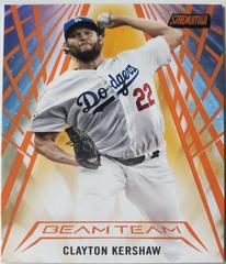 Clayton Kershaw [Orange] #BT-CK Baseball Cards 2018 Stadium Club Beam Team Prices