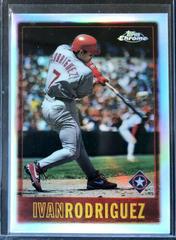 Ivan Rodriguez [Refractor] Baseball Cards 1997 Topps Chrome Prices