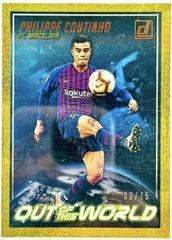 Philippe Coutinho [Gold] Soccer Cards 2018 Panini Donruss Out of This World Prices